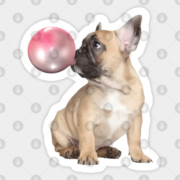 french bulldog Funny dog Sticker by Collagedream